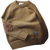 Men's Harajuku Casual Loose O-Neck Knitted Pullover Sweater for Autumn M-5XL