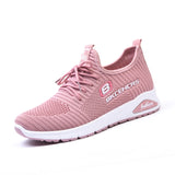 Women's Casual Vulcanized Mesh Flat Running Shoes