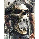 NEW Casual Skull Printed Oversized T Shirt For Men