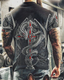NEW Casual Skull Printed Oversized T Shirt For Men