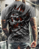 NEW Casual Skull Printed Oversized T Shirt For Men