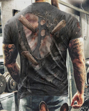 NEW Casual Skull Printed Oversized T Shirt For Men