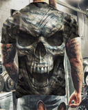 NEW Casual Skull Printed Oversized T Shirt For Men