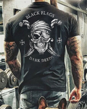NEW Casual Skull Printed Oversized T Shirt For Men