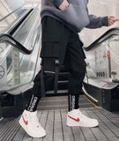 Joggers Streetwear Cargo Pants for Men with Casual Hip Hop Hit Color