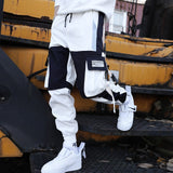 Joggers Streetwear Cargo Pants for Men with Casual Hip Hop Hit Color