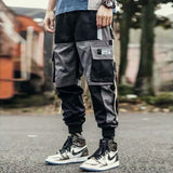 Joggers Streetwear Cargo Pants for Men with Casual Hip Hop Hit Color