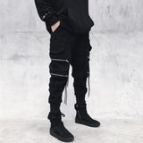 Joggers Streetwear Cargo Pants for Men with Casual Hip Hop Hit Color