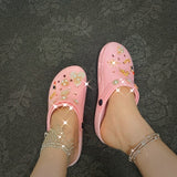 Summer Women Slippers Shoes Clogs Platform Garden Shoes Beach Sandals Antiskid Thick Sole Flip Flops Fashion Slippers For Women