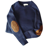 Men's Harajuku Casual Loose O-Neck Knitted Pullover Sweater for Autumn M-5XL