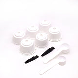 6Pcs fit for Dolce Gusto Coffee Capsules Reusable Coffee  Filters for Nescafe Refillable Coffee Pods with Spoon Brush