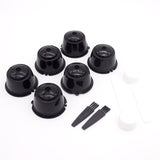6Pcs fit for Dolce Gusto Coffee Capsules Reusable Coffee  Filters for Nescafe Refillable Coffee Pods with Spoon Brush