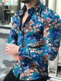 New Hawaiian Shirts Men Single Button Shirts Wild Shirts Printed  Male Blouses