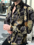 New Hawaiian Shirts Men Single Button Shirts Wild Shirts Printed  Male Blouses
