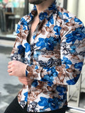 New Hawaiian Shirts Men Single Button Shirts Wild Shirts Printed  Male Blouses