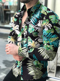 New Hawaiian Shirts Men Single Button Shirts Wild Shirts Printed  Male Blouses