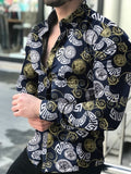 New Hawaiian Shirts Men Single Button Shirts Wild Shirts Printed  Male Blouses