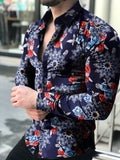 New Hawaiian Shirts Men Single Button Shirts Wild Shirts Printed  Male Blouses