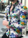New Hawaiian Shirts Men Single Button Shirts Wild Shirts Printed  Male Blouses