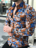 Butterfly Collard Cotton Casual Long Sleeve