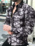 Butterfly Collard Cotton Casual Long Sleeve