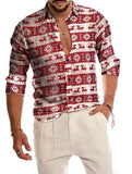 Butterfly Collard Cotton Casual Long Sleeve