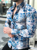 Butterfly Collard Cotton Casual Long Sleeve