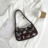 Animal Pattern Print Vintage Shoulder Underarm Small Purse For Ladies