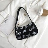 Animal Pattern Print Vintage Shoulder Underarm Small Purse For Ladies