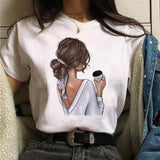 Maycaur Hot Sales Printed Female Tshirt Women Fashion Graphic Printed T-Shirt Harajuku Korean Style Short Sleeves Clothes Female