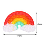 Rainbow Bubble Fidget Sensory Toy for Autisim Special Needs Anti-stress Game Stress Relief Squishy Fidget Toys for Kids