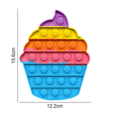 Rainbow Bubble Fidget Sensory Toy for Autisim Special Needs Anti-stress Game Stress Relief Squishy Fidget Toys for Kids