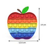 Rainbow Bubble Fidget Sensory Toy for Autisim Special Needs Anti-stress Game Stress Relief Squishy Fidget Toys for Kids