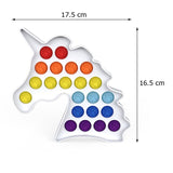 Rainbow Bubble Fidget Sensory Toy for Autisim Special Needs Anti-stress Game Stress Relief Squishy Fidget Toys for Kids