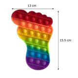 Rainbow Bubble Fidget Sensory Toy for Autisim Special Needs Anti-stress Game Stress Relief Squishy Fidget Toys for Kids