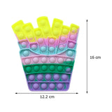 Rainbow Bubble Fidget Sensory Toy for Autisim Special Needs Anti-stress Game Stress Relief Squishy Fidget Toys for Kids