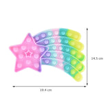 Rainbow Bubble Fidget Sensory Toy for Autisim Special Needs Anti-stress Game Stress Relief Squishy Fidget Toys for Kids