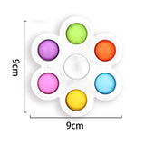 Rainbow Bubble Fidget Sensory Toy for Autisim Special Needs Anti-stress Game Stress Relief Squishy Fidget Toys for Kids