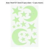 Luminous 3D Stars Dots Wall Sticker for Kids Room Bedroom Home Decoration Glow In The Dark Moon Decal Fluorescent DIY Stickers