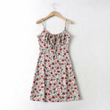 Foridol Strap Sleeveless Print Boho Summer Dress