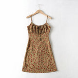 Foridol Strap Sleeveless Print Boho Summer Dress