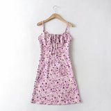 Foridol Strap Sleeveless Print Boho Summer Dress
