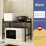 Kitchen Microwave Oven Rack Storage Shelf Organizer Holder Movable Cabinet Dish Shelving Home Appliances Printer Rack