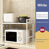 Kitchen Microwave Oven Rack Storage Shelf Organizer Holder Movable Cabinet Dish Shelving Home Appliances Printer Rack