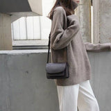 WYWM Turtle Neck Cashmere Sweater for Women Korean Style