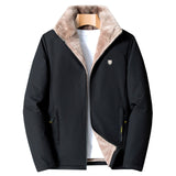 5XL Men's NEW Casual Warm Thick Fleece Parkas Jacket Coat
