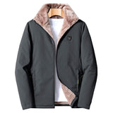 5XL Men's NEW Casual Warm Thick Fleece Parkas Jacket Coat