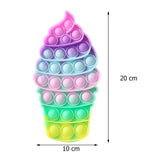 Rainbow Bubble Fidget Sensory Toy for Autisim Special Needs Anti-stress Game Stress Relief Squishy Fidget Toys for Kids