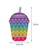 Rainbow Bubble Fidget Sensory Toy for Autisim Special Needs Anti-stress Game Stress Relief Squishy Fidget Toys for Kids