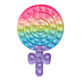 Rainbow Bubble Fidget Sensory Toy for Autisim Special Needs Anti-stress Game Stress Relief Squishy Fidget Toys for Kids